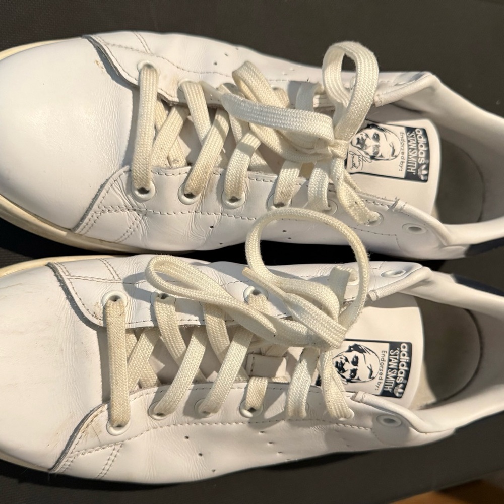 Adidas White Leather Sneakers